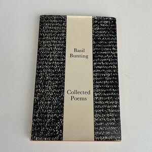 Basil Bunting Collected poems 1978 hardback vintage British modernist poet